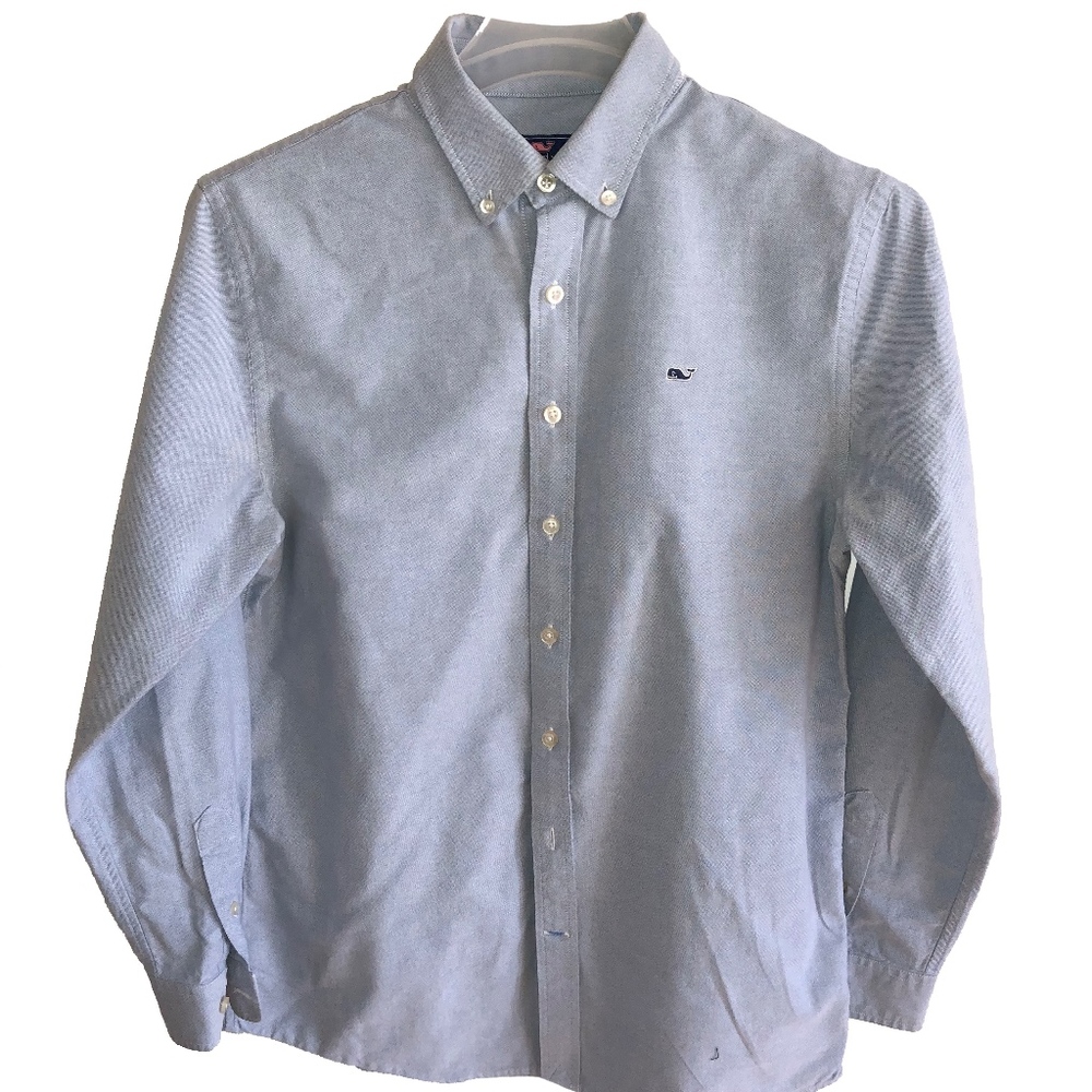 Vineyard Vines blue whale shirt boy's size XL